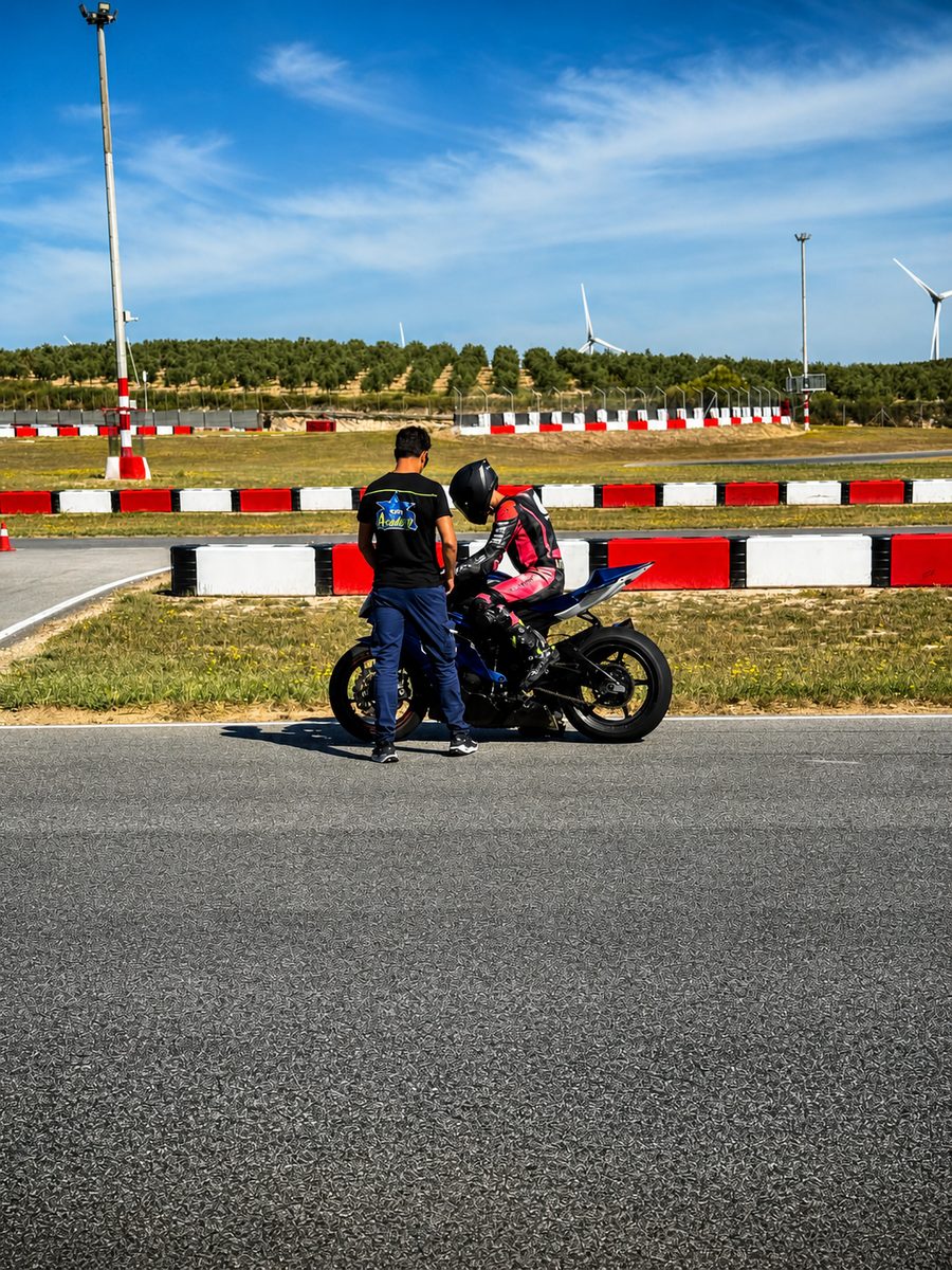 Before a track session, R6 track day