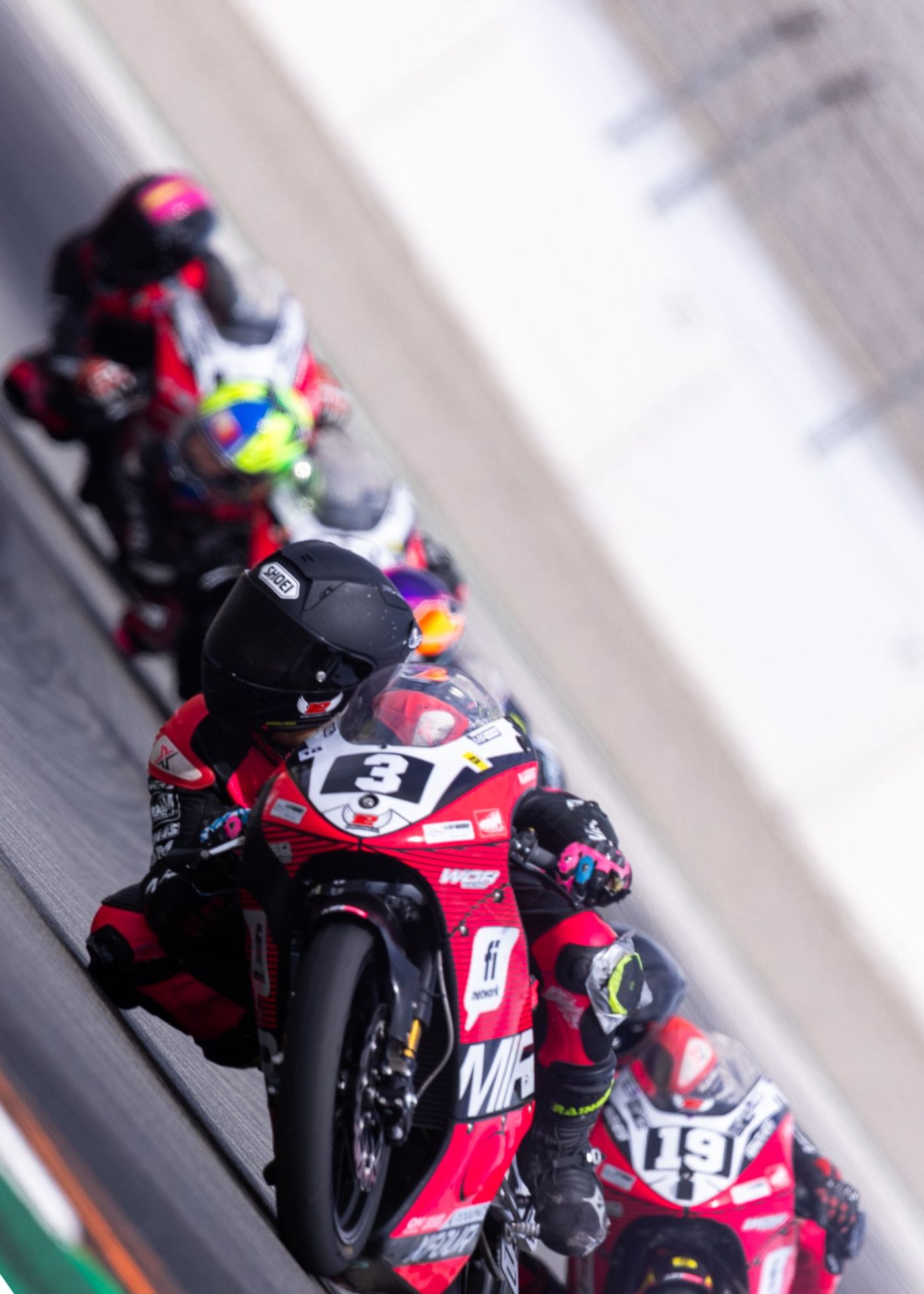 Josh Wood #3 leading the pack